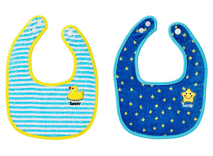 Sassy サッシー 出産祝いセット 5点セット ウォッシュタオル ビブ2個 ラトル 歯固め ギフト プレゼント ピンク ブルー お祝い