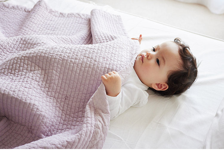 D BY DADWAY イブル キルティングマット モーヴピンク Mサイズ 100×70cm オールシーズン 手洗い洗濯 衛生的 かわいい やさしい ベビー 赤ちゃん 出産祝い プレゼント