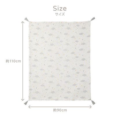 D BY DADWAY ガーゼケット ドリーミングスター ブラウン 90×110cm オールシーズン 通気性 肌ざわり リバーシブル 赤ちゃん 持ち運び 洗える ベビー用品 お昼寝 出産祝い