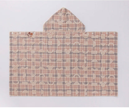 KIDEAタオル エラブ フード付きバスタオル Disney ディズニー オーガニックコットン キャラクター バスタオル かわいい タオル ギフト フード付き オーガニック