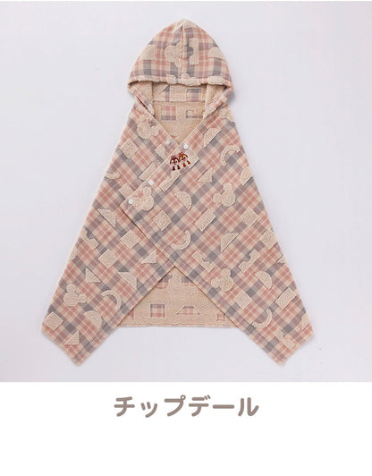 KIDEAタオル エラブ フード付きバスタオル Disney ディズニー オーガニックコットン キャラクター バスタオル かわいい タオル ギフト フード付き オーガニック