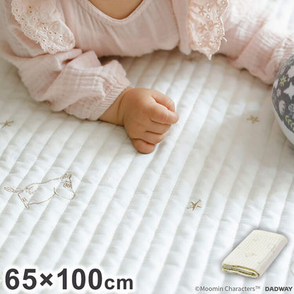 MOOMIN BABY キルトケット Mサイズ ステラ オフホワイト ムーミン 赤ちゃん キッズ かわいい べビー用品 おうち時間 掛け布団 敷き布団 刺繍