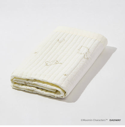MOOMIN BABY キルトケット Mサイズ ステラ オフホワイト ムーミン 赤ちゃん キッズ かわいい べビー用品 おうち時間 掛け布団 敷き布団 刺繍