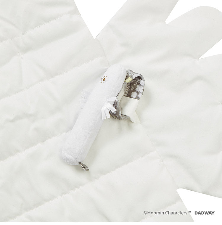 MOOMIN BABY ベビーマット ニョロニョロ ホワイト ふわふわマット おうち時間 お昼寝 音遊び ムーミン 中綿入り ギフト プレゼント かわいい 出産祝い