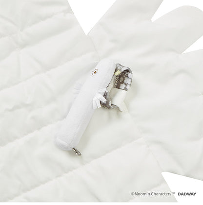 MOOMIN BABY ベビーマット ニョロニョロ ホワイト ふわふわマット おうち時間 お昼寝 音遊び ムーミン 中綿入り ギフト プレゼント かわいい 出産祝い