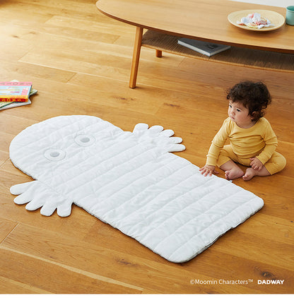 MOOMIN BABY ベビーマット ニョロニョロ ホワイト ふわふわマット おうち時間 お昼寝 音遊び ムーミン 中綿入り ギフト プレゼント かわいい 出産祝い