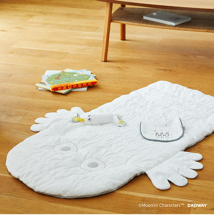 MOOMIN BABY ベビーマット ニョロニョロ ホワイト ふわふわマット おうち時間 お昼寝 音遊び ムーミン 中綿入り ギフト プレゼント かわいい 出産祝い