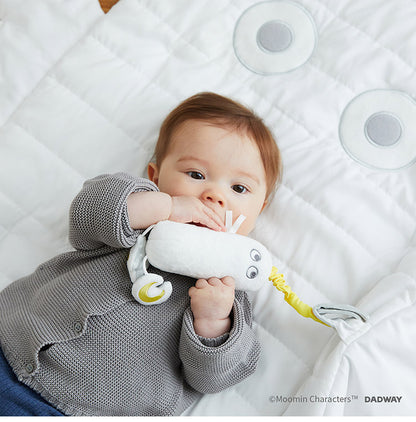 MOOMIN BABY ベビーマット ニョロニョロ ホワイト ふわふわマット おうち時間 お昼寝 音遊び ムーミン 中綿入り ギフト プレゼント かわいい 出産祝い