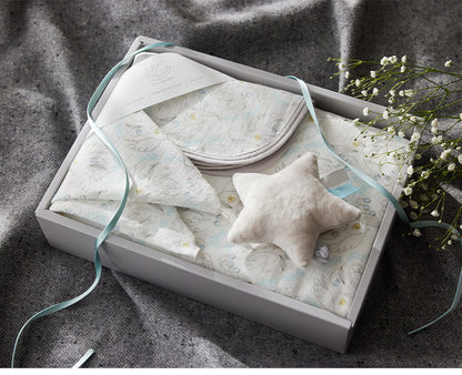 D BY DADWAY ギフトセットM ガーゼおくるみ ガーゼハンカチ スターラトル 3点セット 出産祝い プレゼント 子ども ベビー ベビー用品 ベビーギフトセット おもちゃ おくるみ ハンカチ ガーゼ