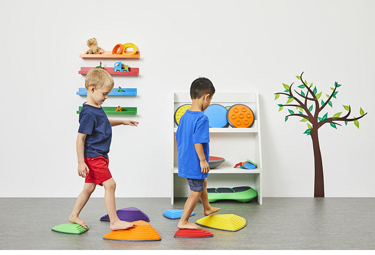 GONGE ゴンジ リバーストーンズ 踏み石 大小 6個セット バランス バランスストーン 玩具 室内遊び おもちゃ キッズ おうちで運動 子ども