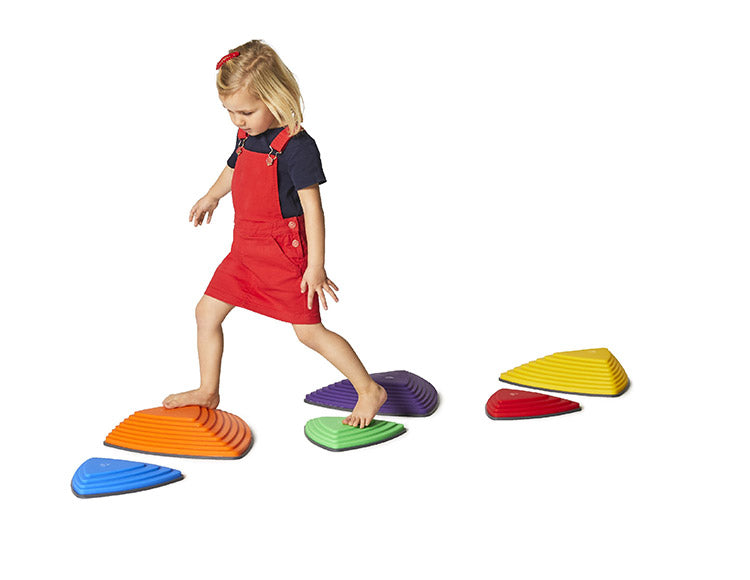 GONGE ゴンジ リバーストーンズ 踏み石 大小 6個セット バランス バランスストーン 玩具 室内遊び おもちゃ キッズ おうちで運動 子ども