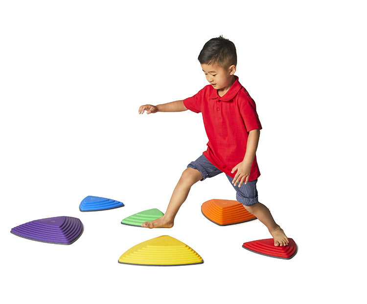 GONGE ゴンジ リバーストーンズ 踏み石 大小 6個セット バランス バランスストーン 玩具 室内遊び おもちゃ キッズ おうちで運動 子ども