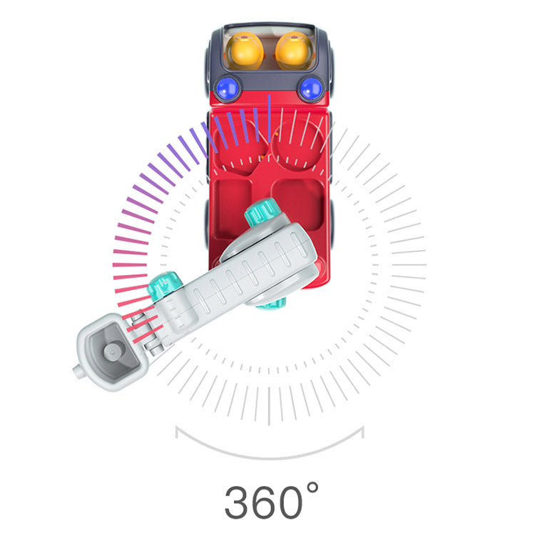 Hola Toys オラトイズ 音がいっぱい!自分で走るしょうぼうしゃ ごっこ遊び おもちゃ 消防車ごっこ 車 知育玩具 仕掛けおもちゃ 消防 音遊び 誕生日プレゼント ギフト