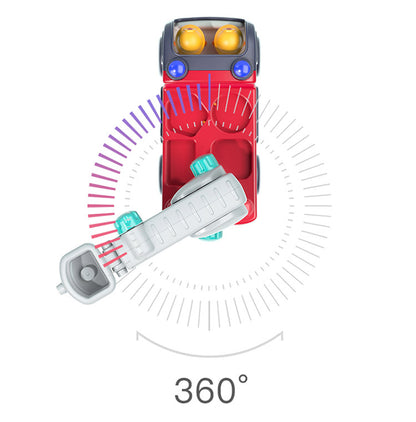 Hola Toys オラトイズ 音がいっぱい!自分で走るしょうぼうしゃ ごっこ遊び おもちゃ 消防車ごっこ 車 知育玩具 仕掛けおもちゃ 消防 音遊び 誕生日プレゼント ギフト