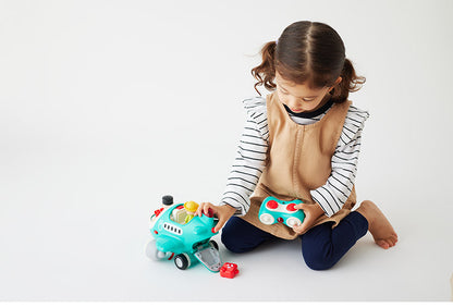 Hola Toys オラトイズ 音がいっぱい!操縦できるひこうき ごっこ遊び おもちゃ 飛行機ごっこ ひこうき パイロット 知育玩具 仕掛けおもちゃ 音遊び 誕生日プレゼント ギフト