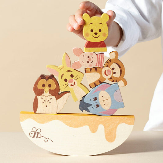 KIDEA くまのプーさんとなかまたち Disney バランスゲーム くまのプーさん 積み木 おもちゃ つみき こども 子ども 子供 キッズ ベビー 知育玩具 教育
