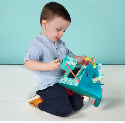 Lilliputiens アクティビティピラミッド マリウス 布おもちゃ 知育玩具 赤ちゃん おもちゃ 知育 布製 型はめ 出産祝い 誕生日プレゼント リリピュション