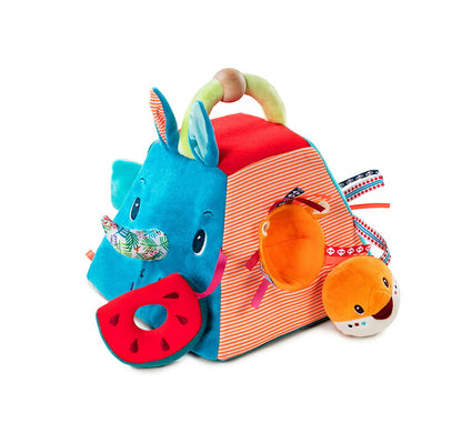 Lilliputiens アクティビティピラミッド マリウス 布おもちゃ 知育玩具 赤ちゃん おもちゃ 知育 布製 型はめ 出産祝い 誕生日プレゼント リリピュション