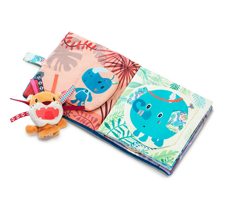 Lilliputiens 布絵本 ブック 知育玩具 おもちゃ 誕生日プレゼント 出産祝い 絵本 えほん バースデー ベビー 絵本おもちゃ 知育 玩具 かわいい 室内