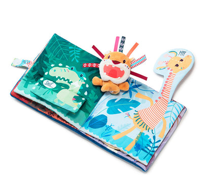 Lilliputiens 布絵本 ブック 知育玩具 おもちゃ 誕生日プレゼント 出産祝い 絵本 えほん バースデー ベビー 絵本おもちゃ 知育 玩具 かわいい 室内