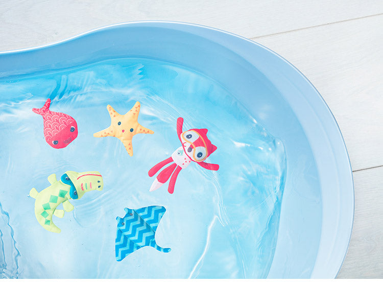 Lilliputiens アリス フィッシングゲーム 釣りゲーム バスタイム お風呂 遊び フィッシングトイ お風呂時間 釣りあそび プール 布製 知育玩具