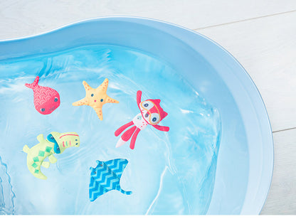 Lilliputiens アリス フィッシングゲーム 釣りゲーム バスタイム お風呂 遊び フィッシングトイ お風呂時間 釣りあそび プール 布製 知育玩具