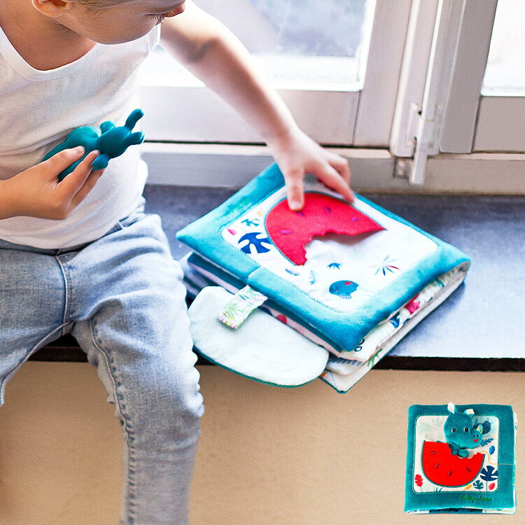 Lilliputiens 布絵本 ブック マリウス 知育玩具 おもちゃ 誕生日プレゼント 出産祝い 絵本 えほん バースデー ベビー 絵本おもちゃ 知育 玩具 かわいい 室内