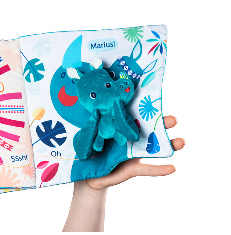 Lilliputiens 布絵本 ブック マリウス 知育玩具 おもちゃ 誕生日プレゼント 出産祝い 絵本 えほん バースデー ベビー 絵本おもちゃ 知育 玩具 かわいい 室内