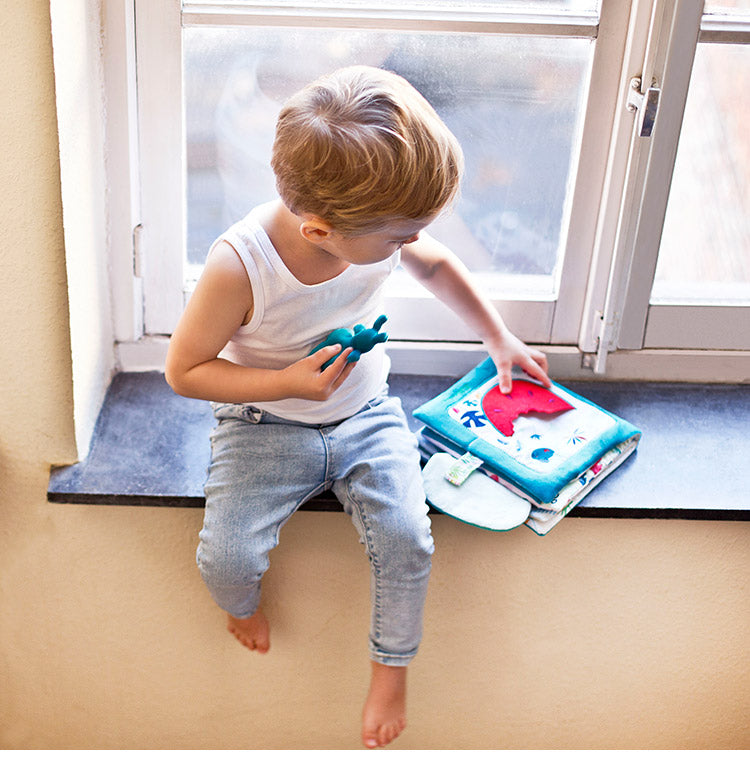 Lilliputiens 布絵本 ブック マリウス 知育玩具 おもちゃ 誕生日プレゼント 出産祝い 絵本 えほん バースデー ベビー 絵本おもちゃ 知育 玩具 かわいい 室内