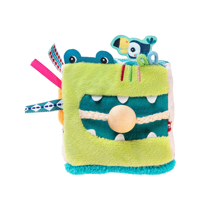 Lilliputiens アクティビティキューブ ライオンのジャック 知育玩具 おもちゃ 誕生日プレゼント 出産祝い バースデー ベビー 知育 玩具 かわいい 音遊び 赤ちゃん