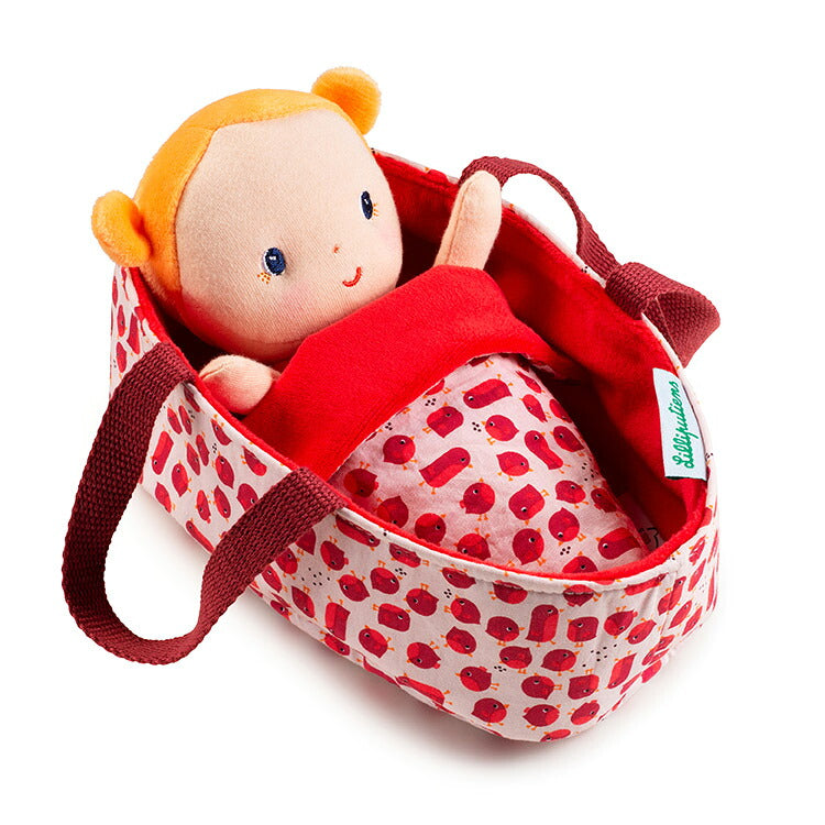 Lilliputiens ミニベビーセット アガサ 人形 女の子 おんなのこ ごっこ遊び ベビー かわいい 子育て ギフト キッズ 出産祝い プレゼント ぬいぐるみ 赤ちゃん