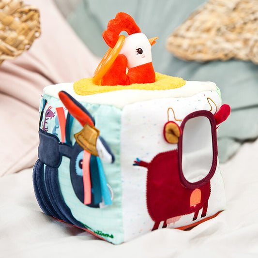 Lilliputiens アクティビティサウンドキューブ リリピュション 知育玩具 おもちゃ 誕生日プレゼント 仕掛けおもちゃ ハーフバースデー 出産祝い