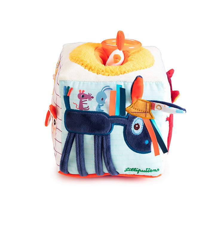 Lilliputiens アクティビティサウンドキューブ リリピュション 知育玩具 おもちゃ 誕生日プレゼント 仕掛けおもちゃ ハーフバースデー 出産祝い