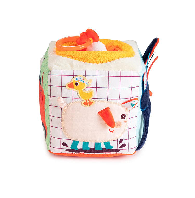 Lilliputiens アクティビティサウンドキューブ リリピュション 知育玩具 おもちゃ 誕生日プレゼント 仕掛けおもちゃ ハーフバースデー 出産祝い