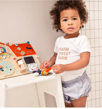 Lilliputiens アクティビティ木製パネル リリピュション 知育玩具 おもちゃ 誕生日プレゼント 仕掛けおもちゃ ハーフバースデー 出産祝い 木製おもちゃ 木