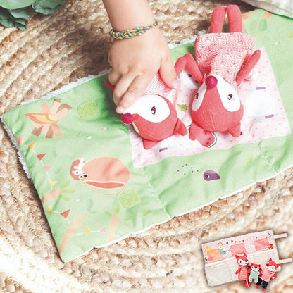 Lilliputiens はじめてのなかよし家族 アリス リリピュション ごっこ遊び ぬいぐるみ おもちゃ 誕生日プレゼント 仕掛けおもちゃ ハーフバースデー 出産祝い 布おもちゃ 布製