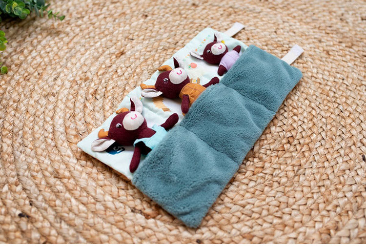 Lilliputiens はじめてのなかよし家族 こうしのロザリー リリピュション ごっこ遊び ぬいぐるみ おもちゃ 誕生日プレゼント 仕掛けおもちゃ ハーフバースデー 出産祝い 布おもちゃ 布製