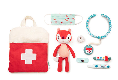 Lilliputiens アリスのお医者さんセット リリピュション ごっこ遊び ぬいぐるみ おもちゃ 誕生日プレゼント 仕掛けおもちゃ お医者さんごっこ 出産祝い 布おもちゃ 布製 知育玩具