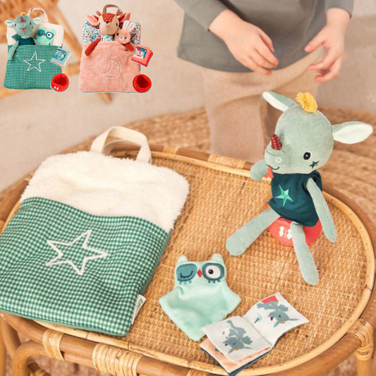 Lilliputiens ひとりでねんねセット リリピュション 知育玩具 ぬいぐるみ おもちゃ 人形 誕生日プレゼント 出産祝い ごっこ遊び 女の子 人形あそび おやすみ ねんね ごっこ