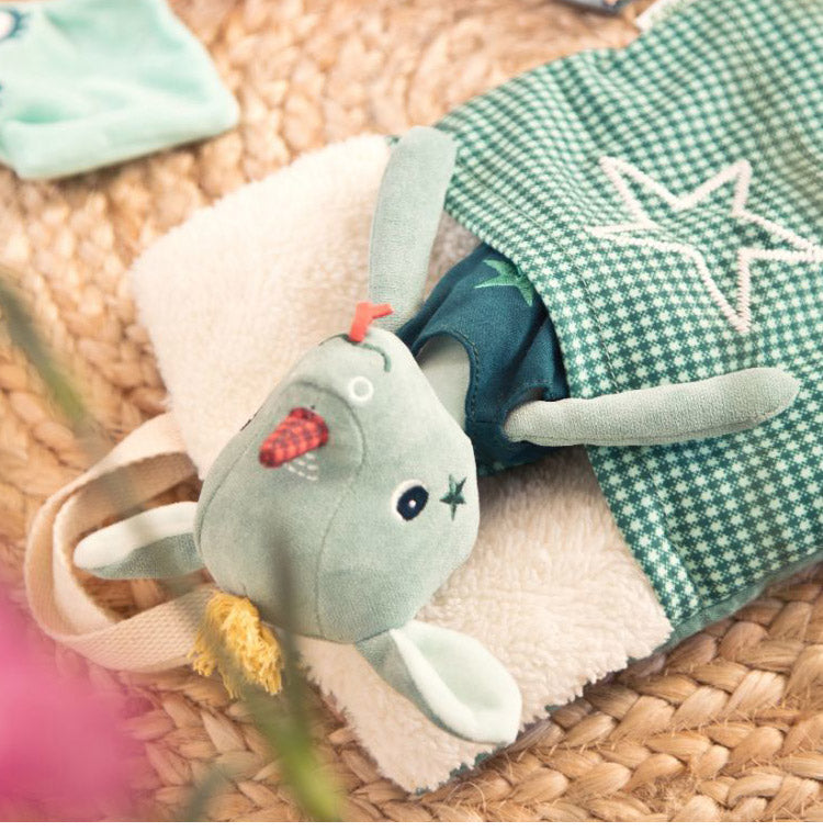 Lilliputiens ひとりでねんねセット リリピュション 知育玩具 ぬいぐるみ おもちゃ 人形 誕生日プレゼント 出産祝い ごっこ遊び 女の子 人形あそび おやすみ ねんね ごっこ