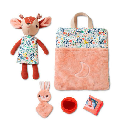 Lilliputiens ひとりでねんねセット リリピュション 知育玩具 ぬいぐるみ おもちゃ 人形 誕生日プレゼント 出産祝い ごっこ遊び 女の子 人形あそび おやすみ ねんね ごっこ