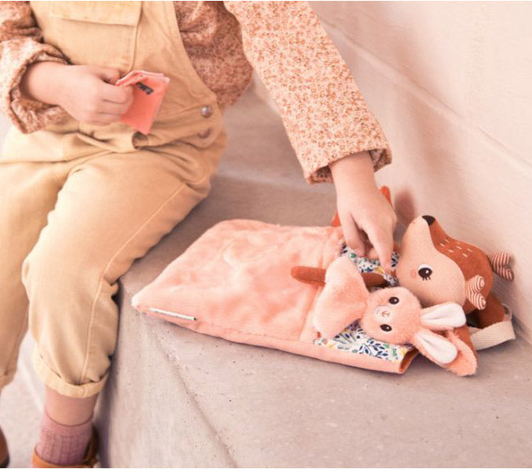 Lilliputiens ひとりでねんねセット リリピュション 知育玩具 ぬいぐるみ おもちゃ 人形 誕生日プレゼント 出産祝い ごっこ遊び 女の子 人形あそび おやすみ ねんね ごっこ