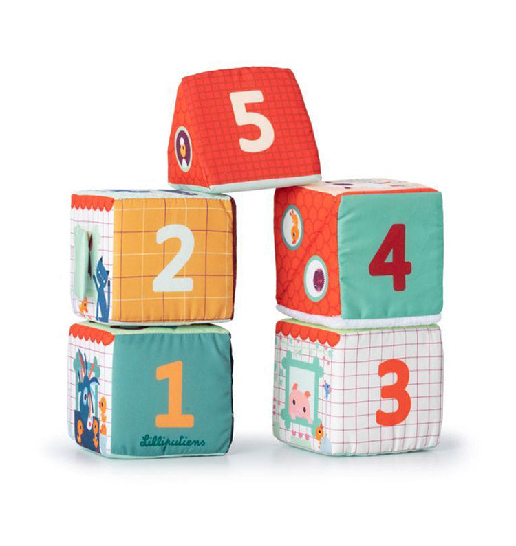 Lilliputiens 布製ブロックセット フォームハウス リリピュション 知育玩具 誕生日プレゼント 出産祝い 布製ブロック 積み木 積木 つみき かわいい