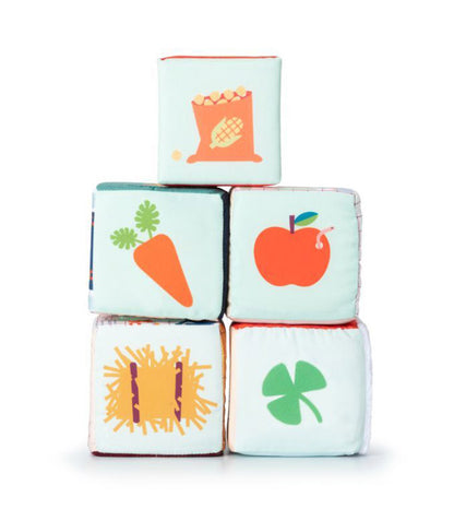 Lilliputiens 布製ブロックセット フォームハウス リリピュション 知育玩具 誕生日プレゼント 出産祝い 布製ブロック 積み木 積木 つみき かわいい