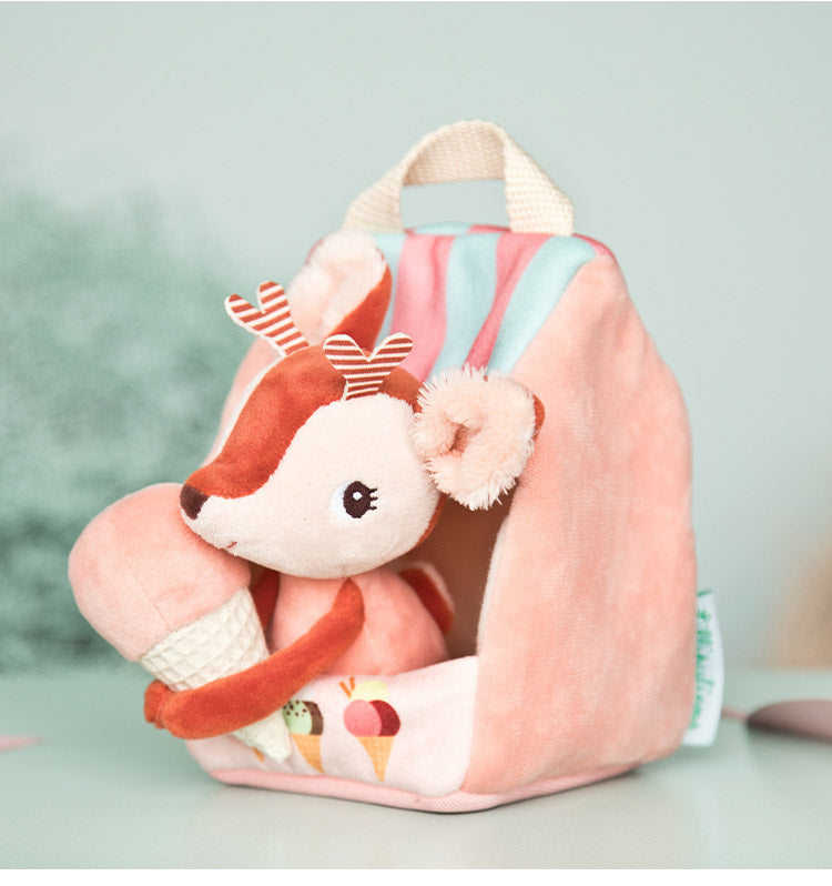 Lilliputiens ジョーのドーナツショップ ステラのアイスクリームショップ リリピュション 知育玩具 誕生日プレゼント 出産祝い 布製おもちゃ ごっこ遊び お店屋さん 室内遊び