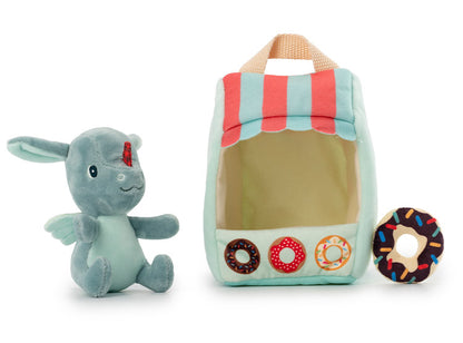 Lilliputiens ジョーのドーナツショップ ステラのアイスクリームショップ リリピュション 知育玩具 誕生日プレゼント 出産祝い 布製おもちゃ ごっこ遊び お店屋さん 室内遊び