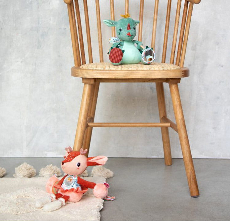 Lilliputiens アクティビティトイ ドラゴンのジョー バンビのステラ リリピュション ごっこ遊び ぬいぐるみ おもちゃ 誕生日プレゼント 出産祝い 布おもちゃ 布製