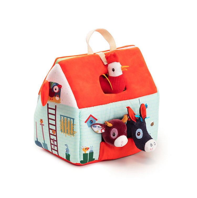 Lilliputiens フィームハウス リリピュション 知育玩具 誕生日プレゼント 出産祝い 布製おもちゃ ごっこ遊び 室内遊び 布おもちゃ 赤ちゃん ぬいぐるみ 農場 動物