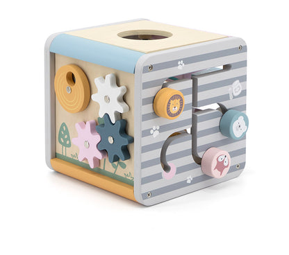 アクティビティボックス 木のおもちゃ 仕掛けボックス 型はめ遊び ルーピングあそび 迷路 迷路あそび 歯車あそび 木製おもちゃ 出産祝い ギフト プレゼント
