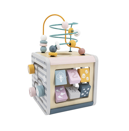 アクティビティボックス 木のおもちゃ 仕掛けボックス 型はめ遊び ルーピングあそび 迷路 迷路あそび 歯車あそび 木製おもちゃ 出産祝い ギフト プレゼント